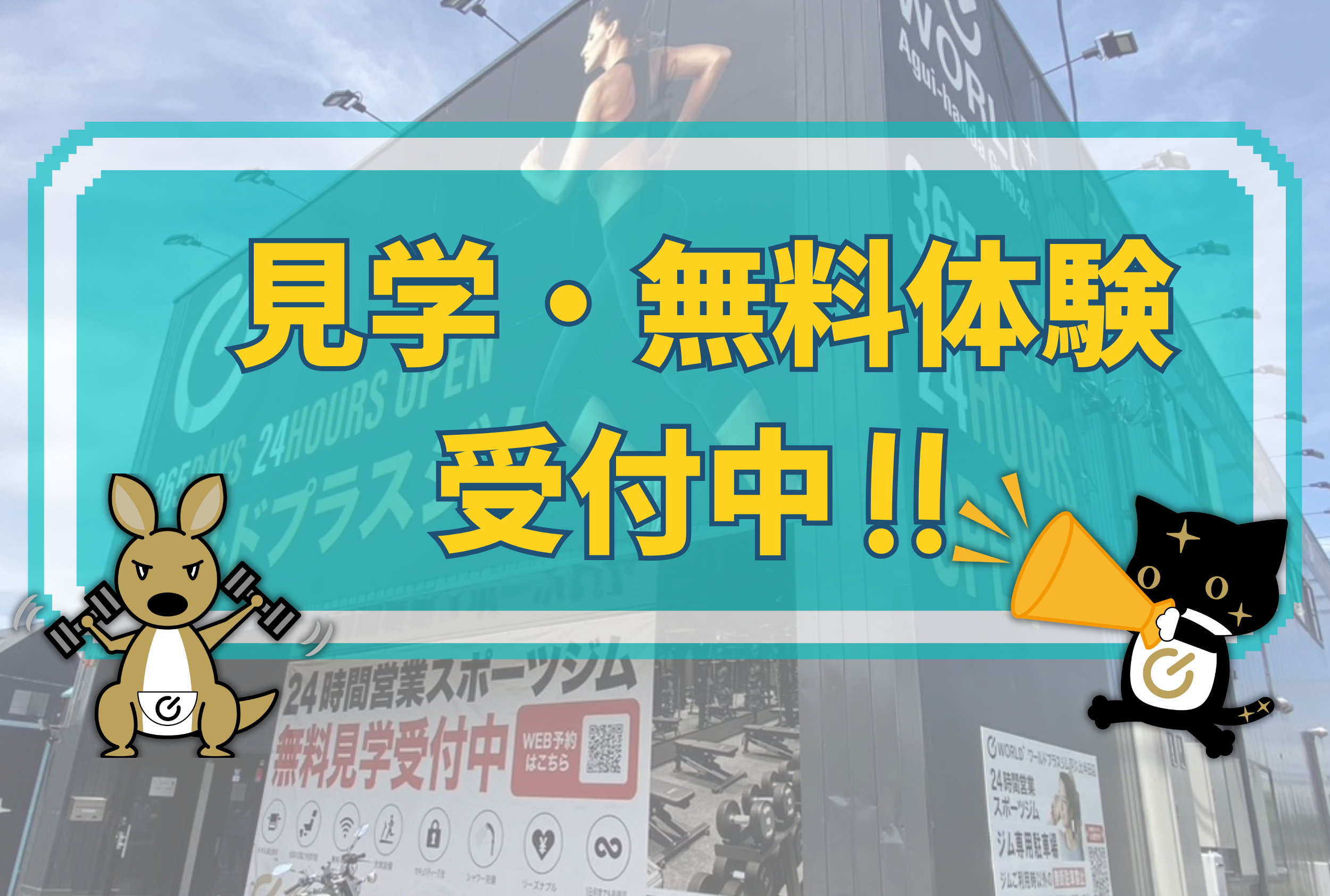 阿久比半田店｜愛知県知多郡の24時間営業フィットネスジム｜ワールド