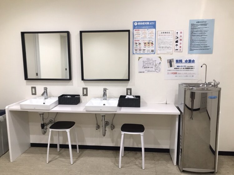 広々空間！ドライヤー完備（姫路駅前店|兵庫県姫路市のフィットネスジム）
