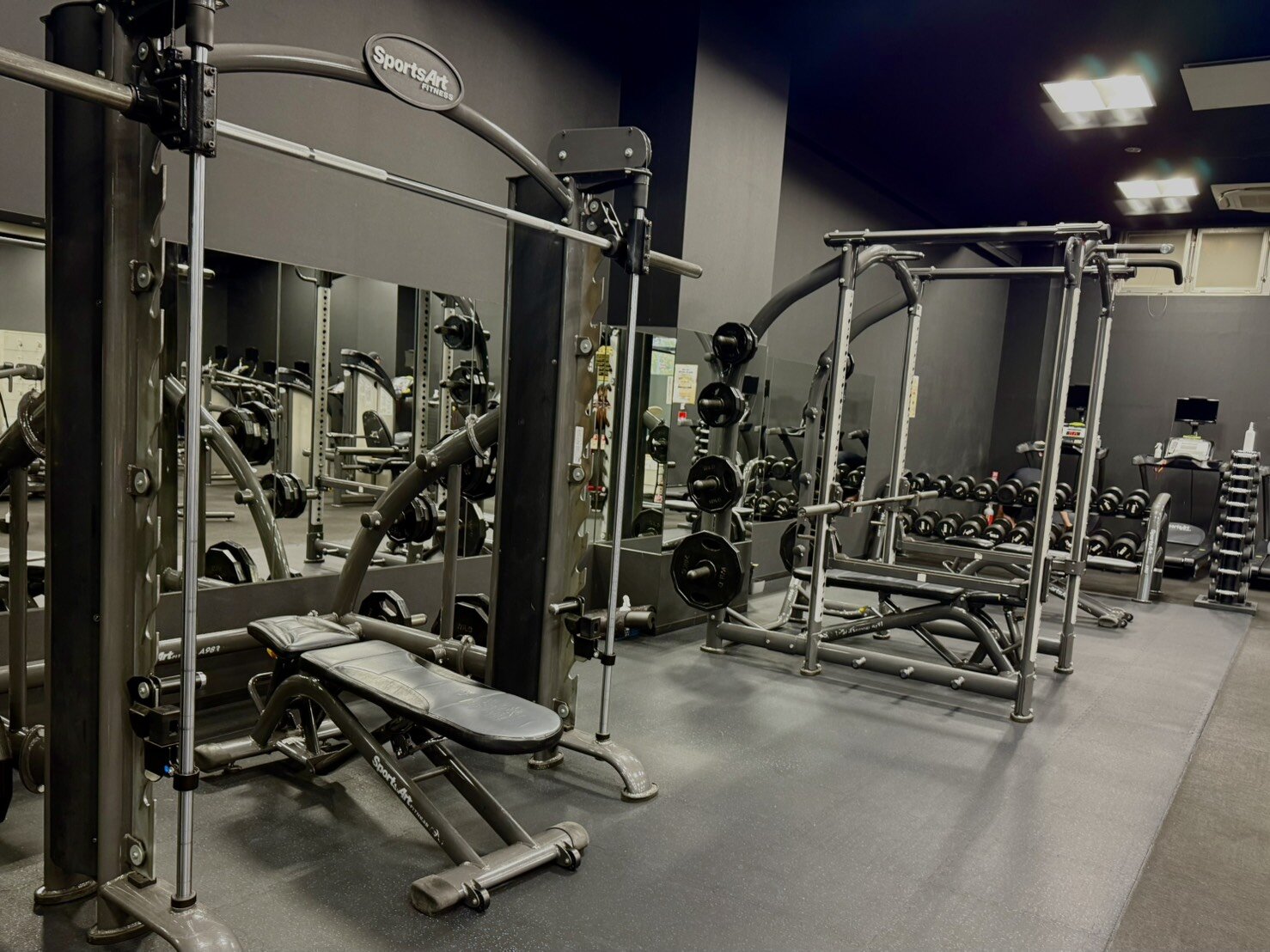 フリーウエイトエリア ダンベル30kgまで導入!(龍ヶ崎店|茨城県龍ヶ崎市のフィットネスジム)