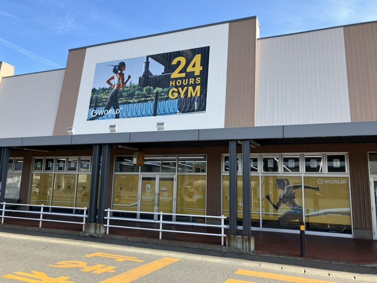 イオンタウン酒田内！こちらの看板を目印にお越しください！（酒田店|山形県酒田市のフィットネスジム）