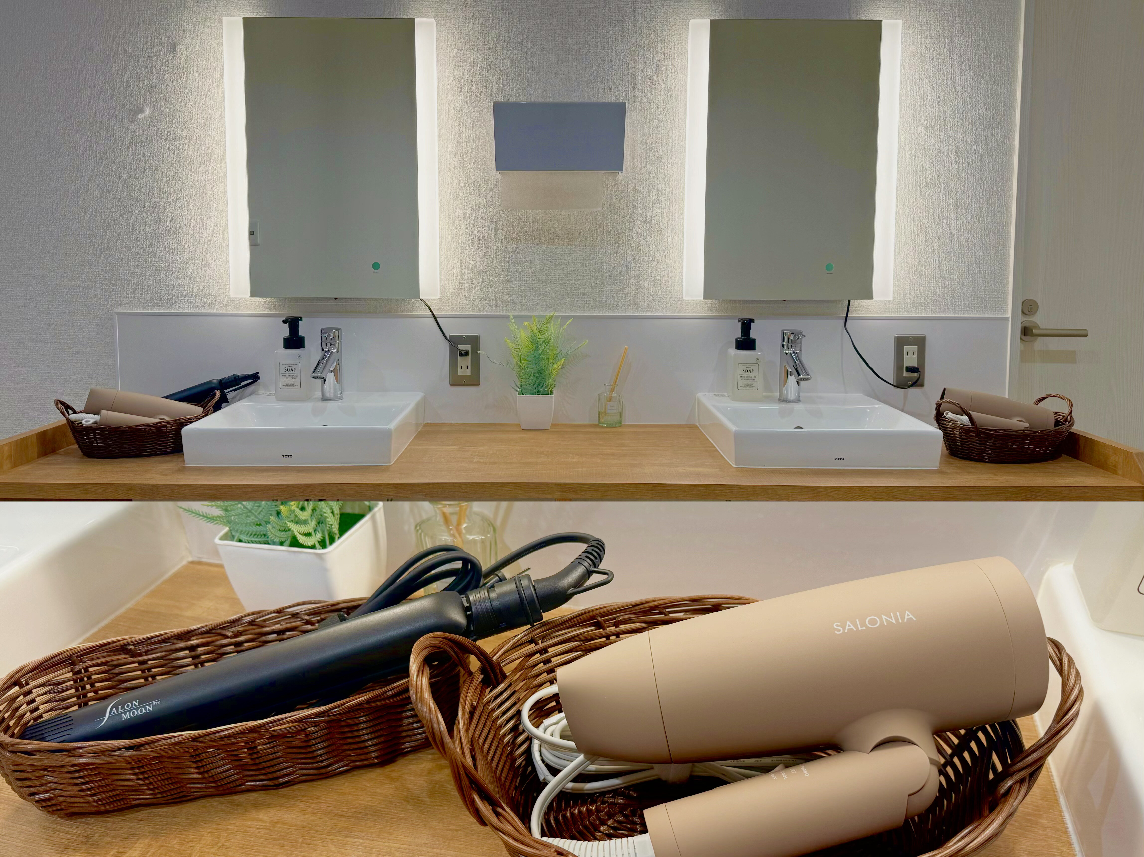 男女共にシャワールームを完備。女性更衣室にはライト付き鏡も備えてあります。（渋川店|群馬県渋川市のフィットネスジム）