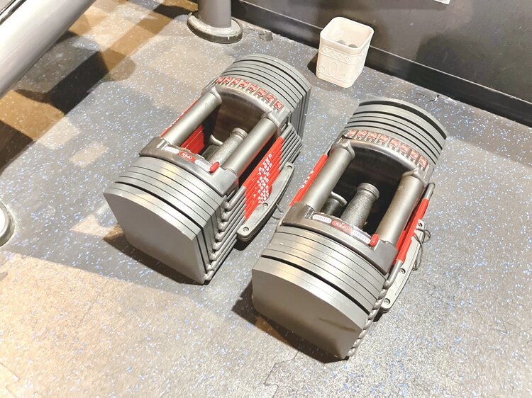最大40kgの可変式ダンベルも別途ございます！（島田店|静岡県島田市のフィットネスジム）