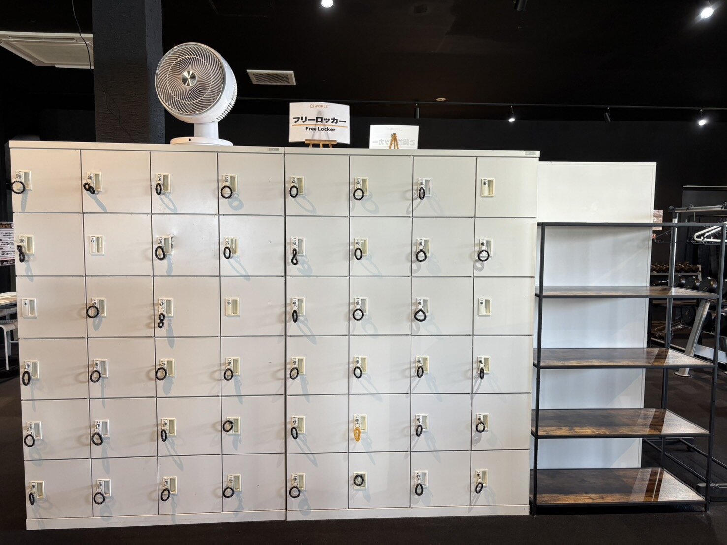 鍵付きロッカーが無料で使えて安心♪（宇土店|熊本県宇土市のフィットネスジム）
