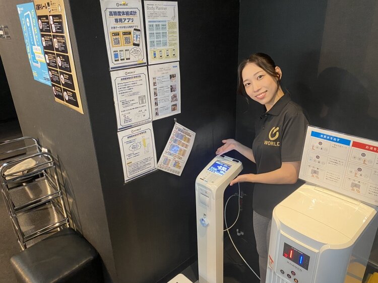 店舗には体組成計もご用意していますので初回講習ご予約の方はこちらもご説明させていただきます！（吉野店|鹿児島県鹿児島市のフィットネスジム）